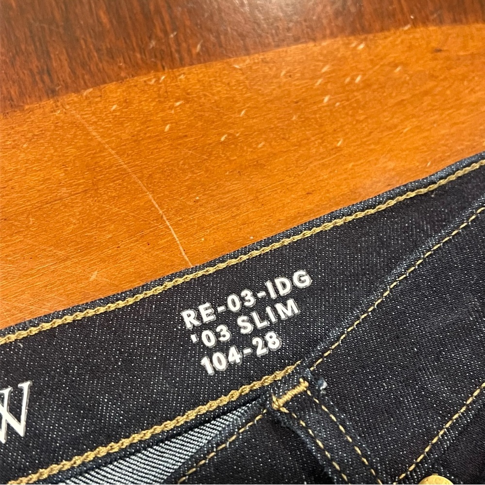 J,Crew Classic Mid-Rise Tall Slim Jean Resin Rinse Wash 31T Dark Denim 2000s - Picture 10 of 16